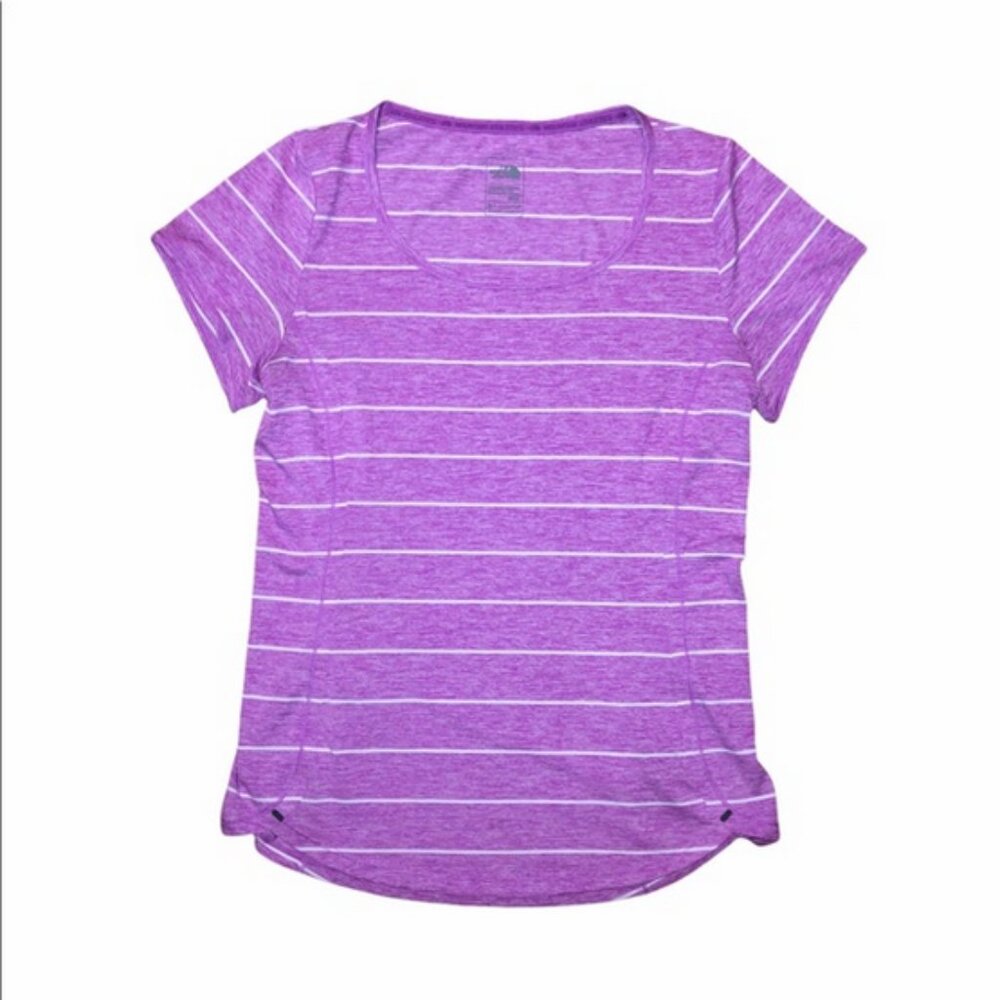 The North Face Mountain Athletics Purple and White Short Sleeve Tee Size Medium